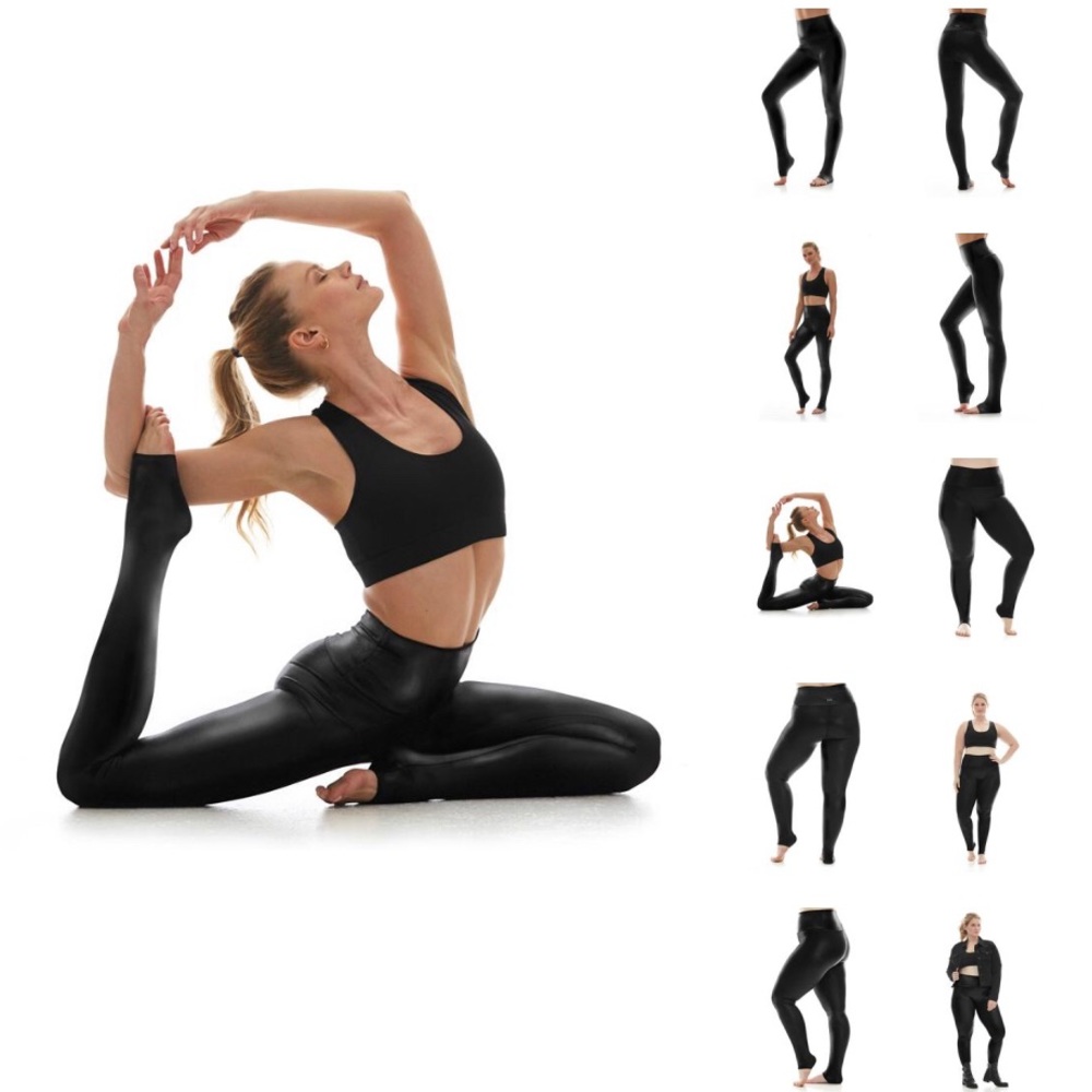 K deer hi luxe black legging